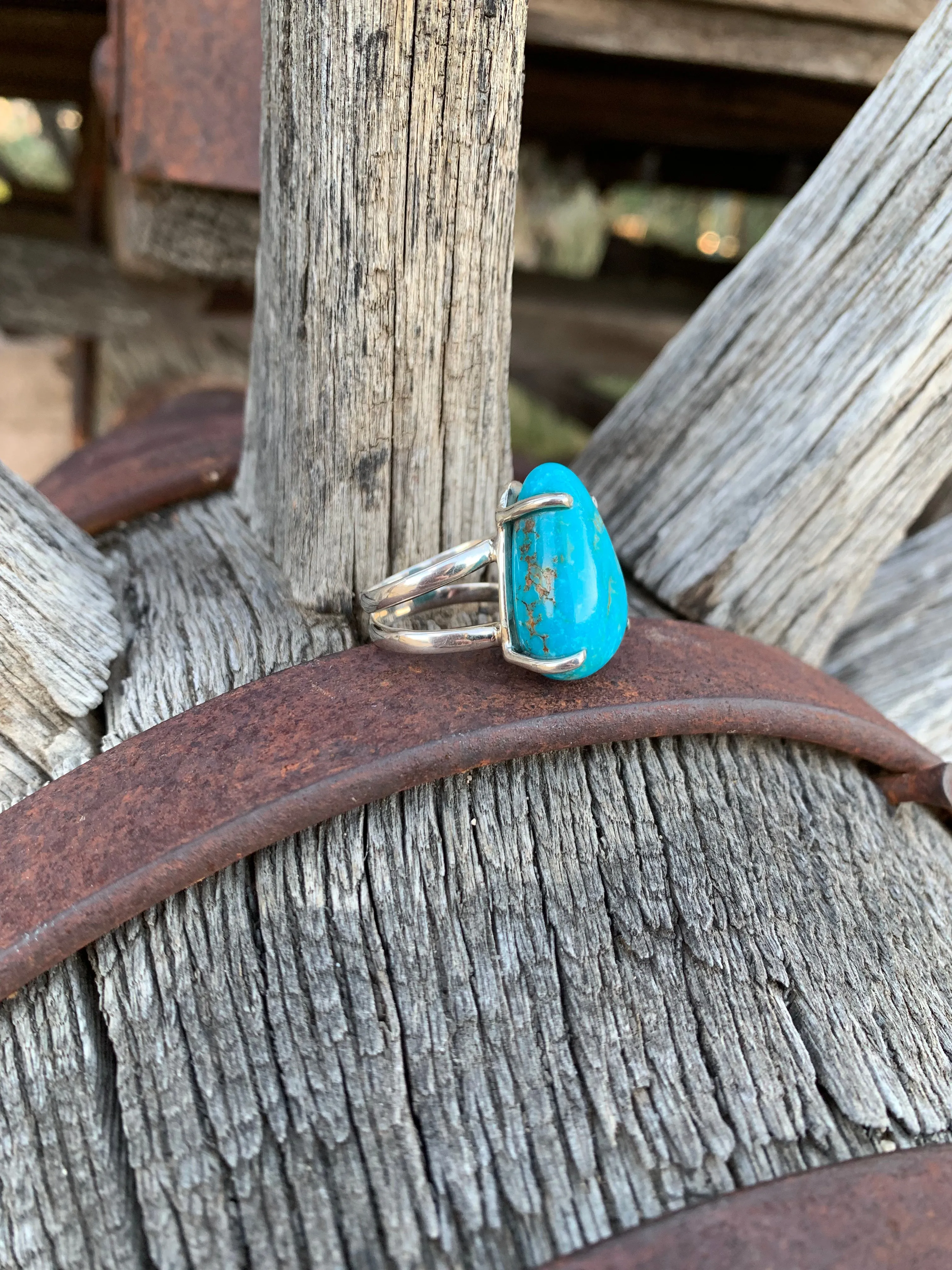 Nugget of Turquoise ring size 8