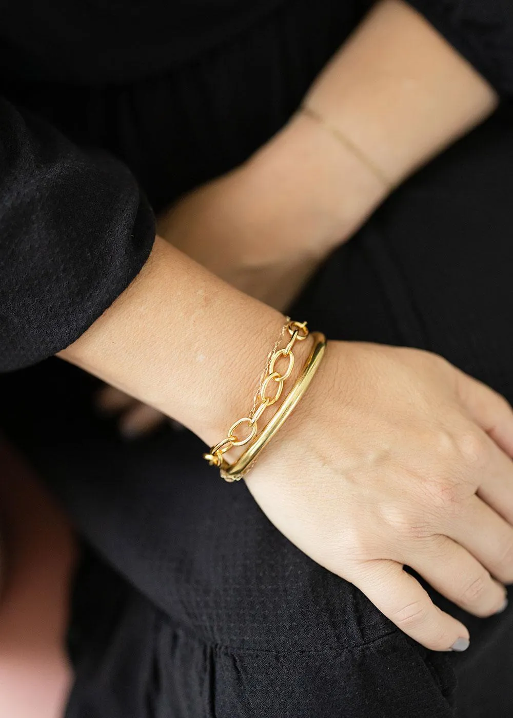 Oval Link Bracelet | Silver or Gold