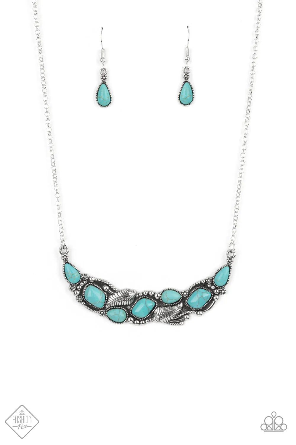 Paparazzi Fashion Fix Cottage Garden Blue Necklace