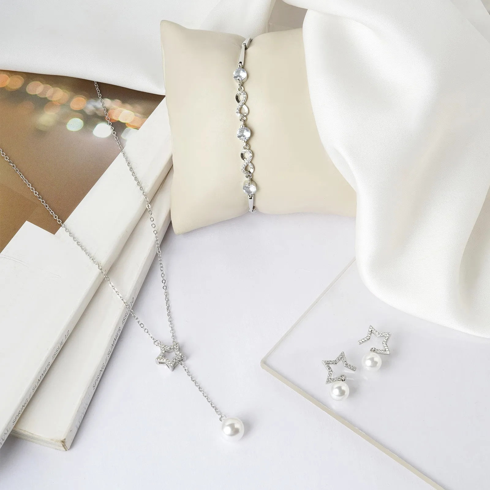 Pearl by Star Jewelry Set