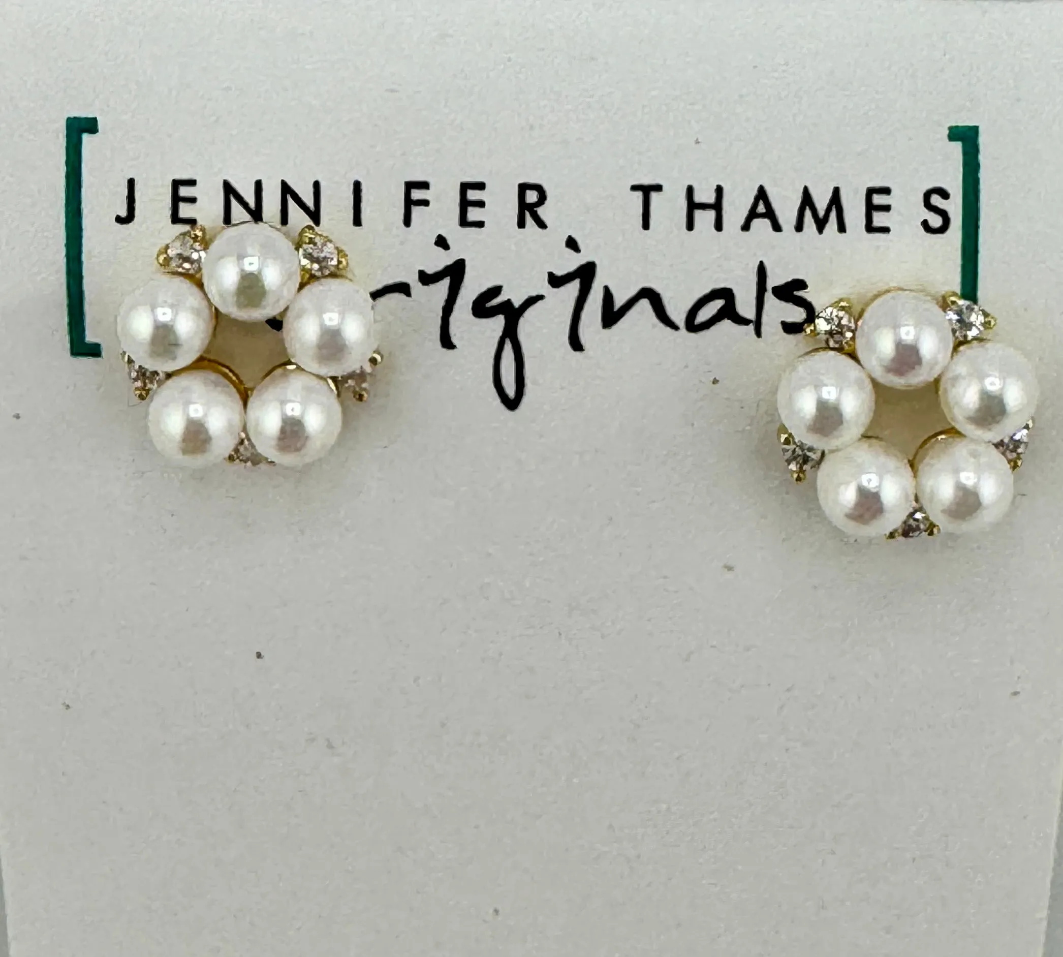 Pearl Flower Stud Earring