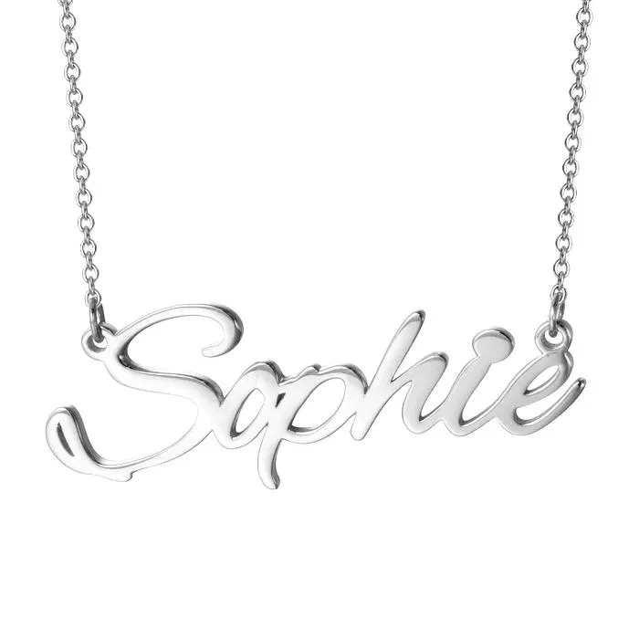 Personalized Name Necklace Custom Jewelry Sophie Adjustable 16”-20”