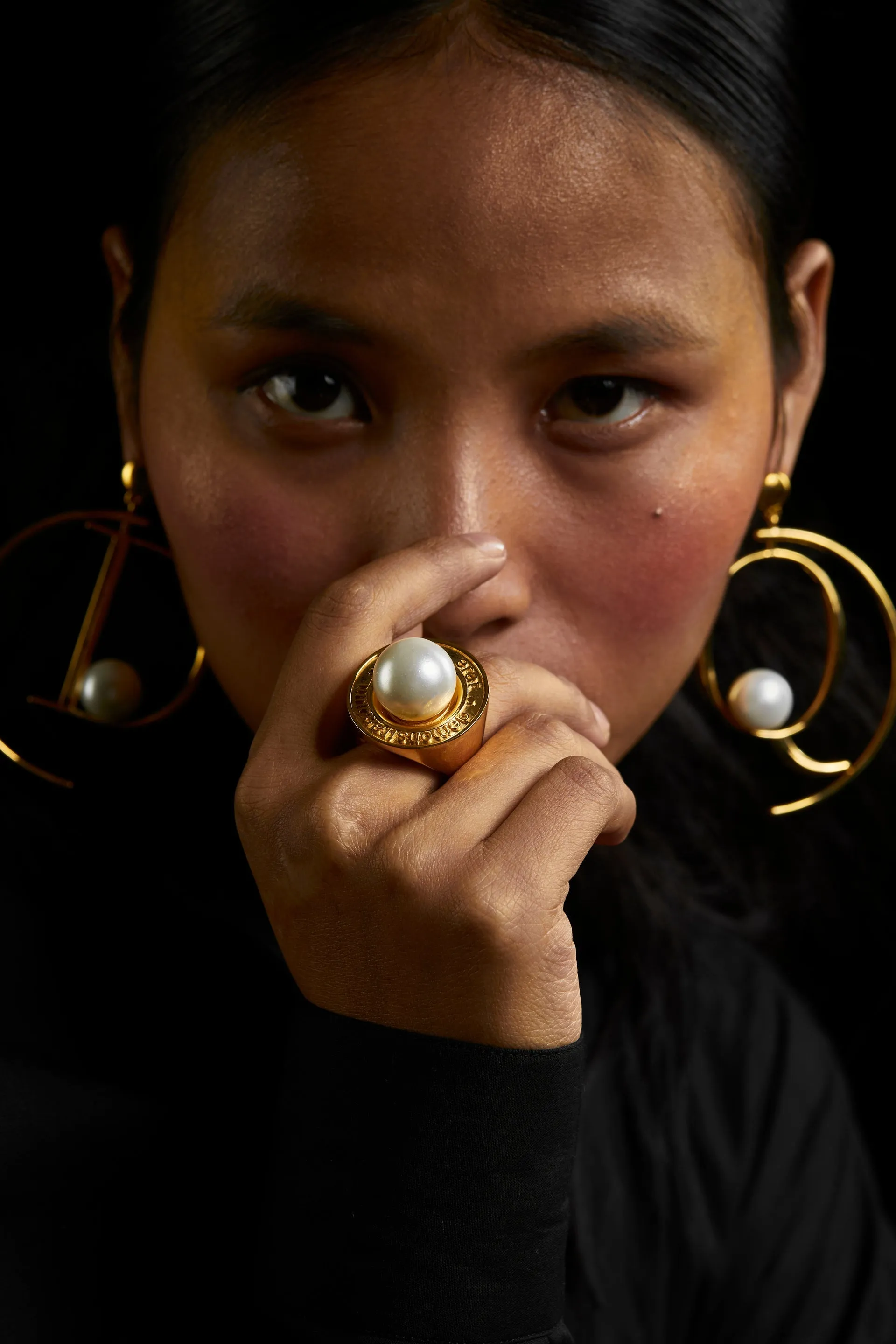 QED Pearl Ring GOLD