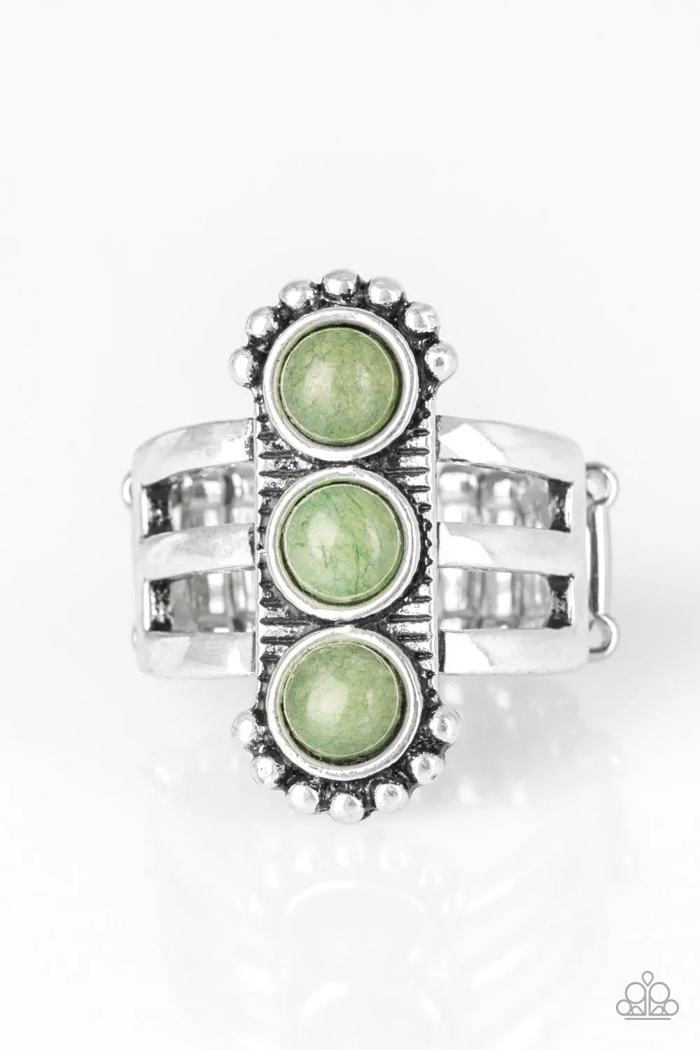 Rio Trio - Green Paparazzi Jewelry Ring