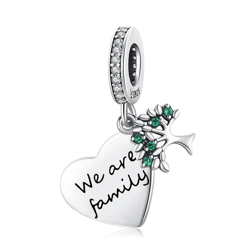 Silver Zircon Charms Women's Jewelry