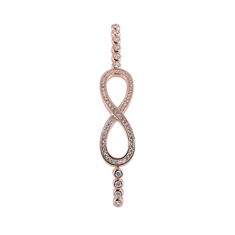 Sterling Silver Infinity Symbol Bolo Bracelet