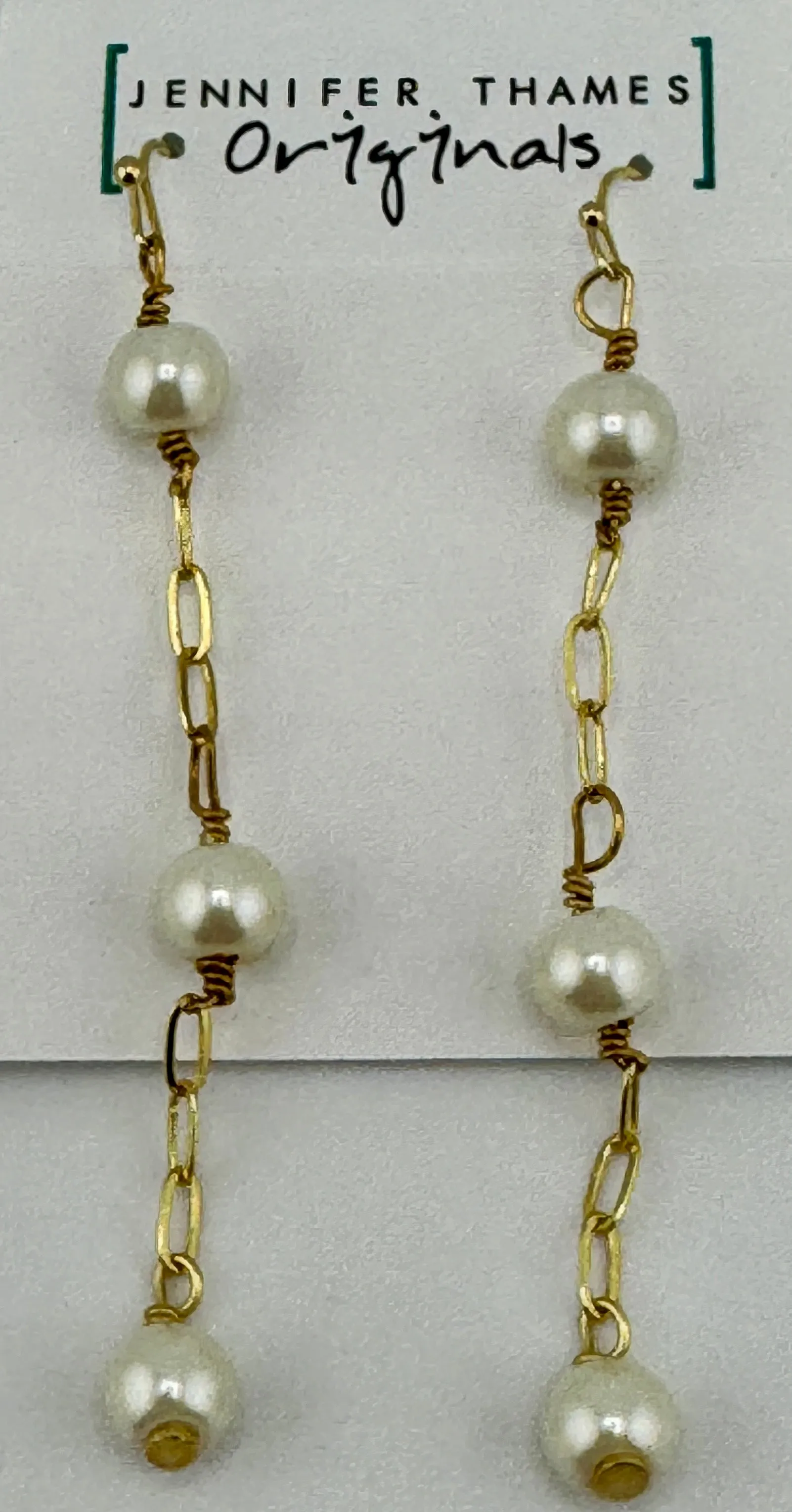 Teardrop Pearl Earrings