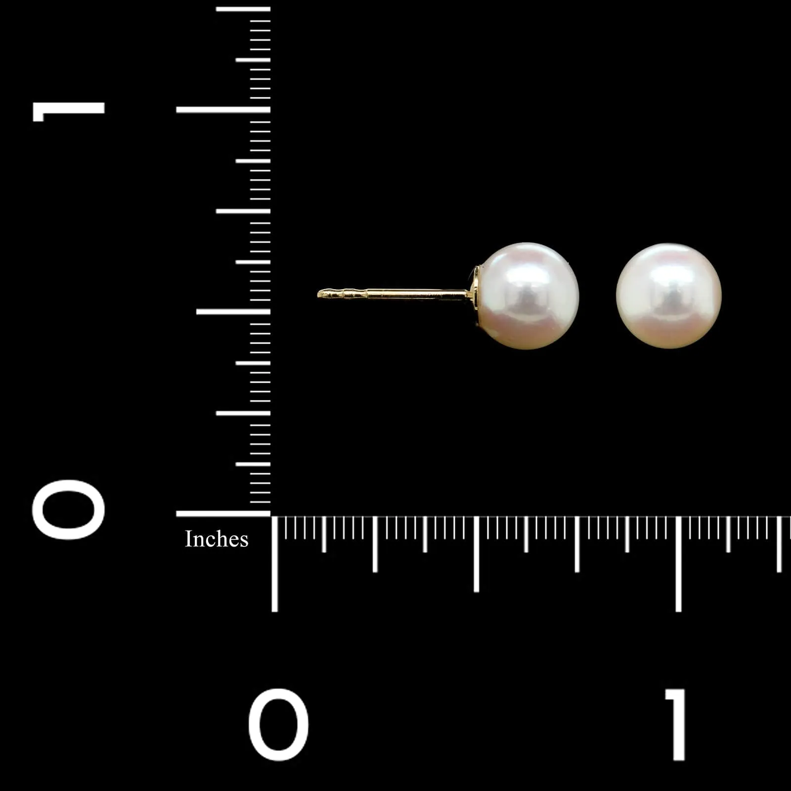 Tiffany & Co. 18K Yellow Gold Cultured Pearl Studs