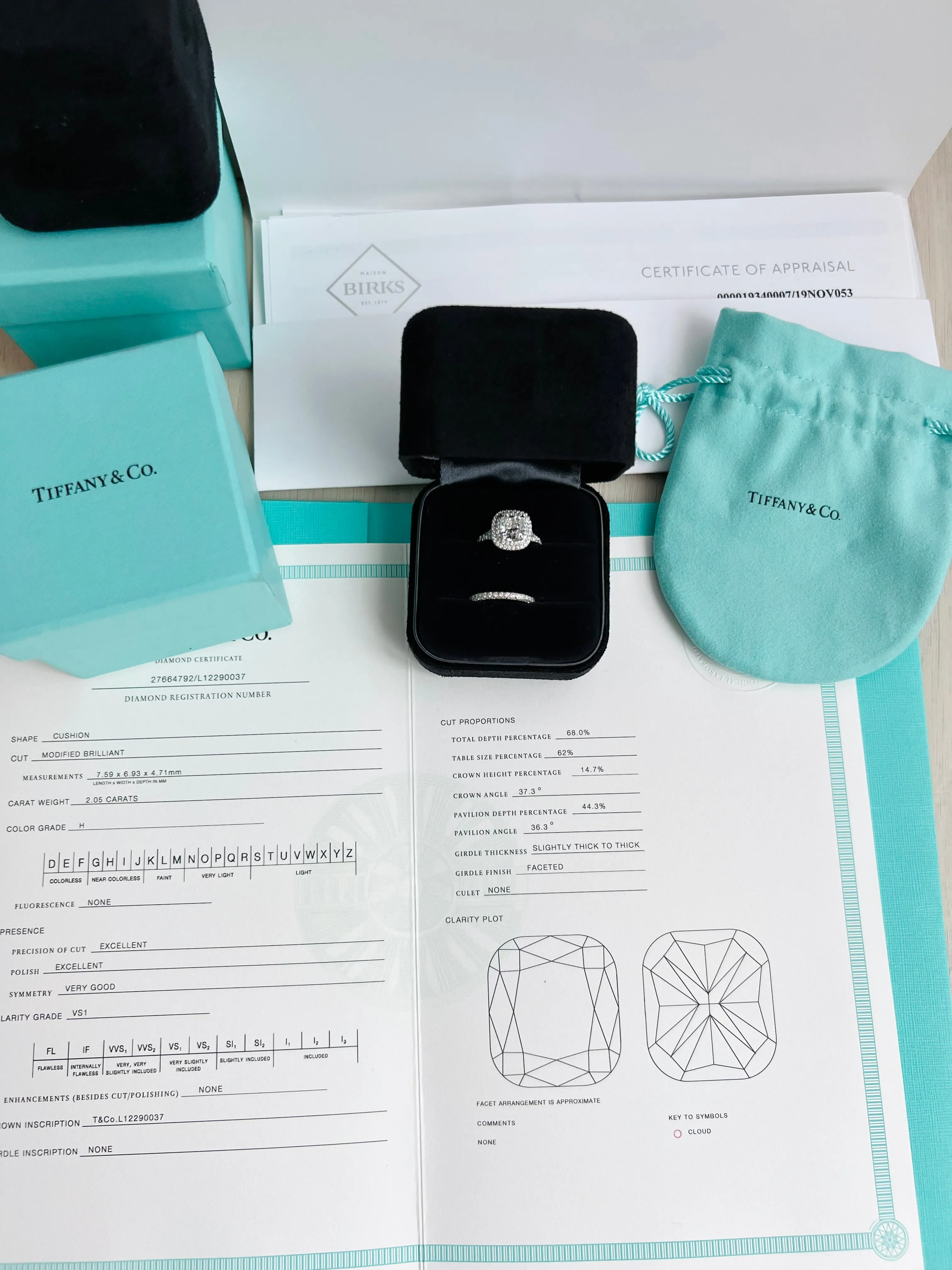 Tiffany & Co. Diamond Ring Set