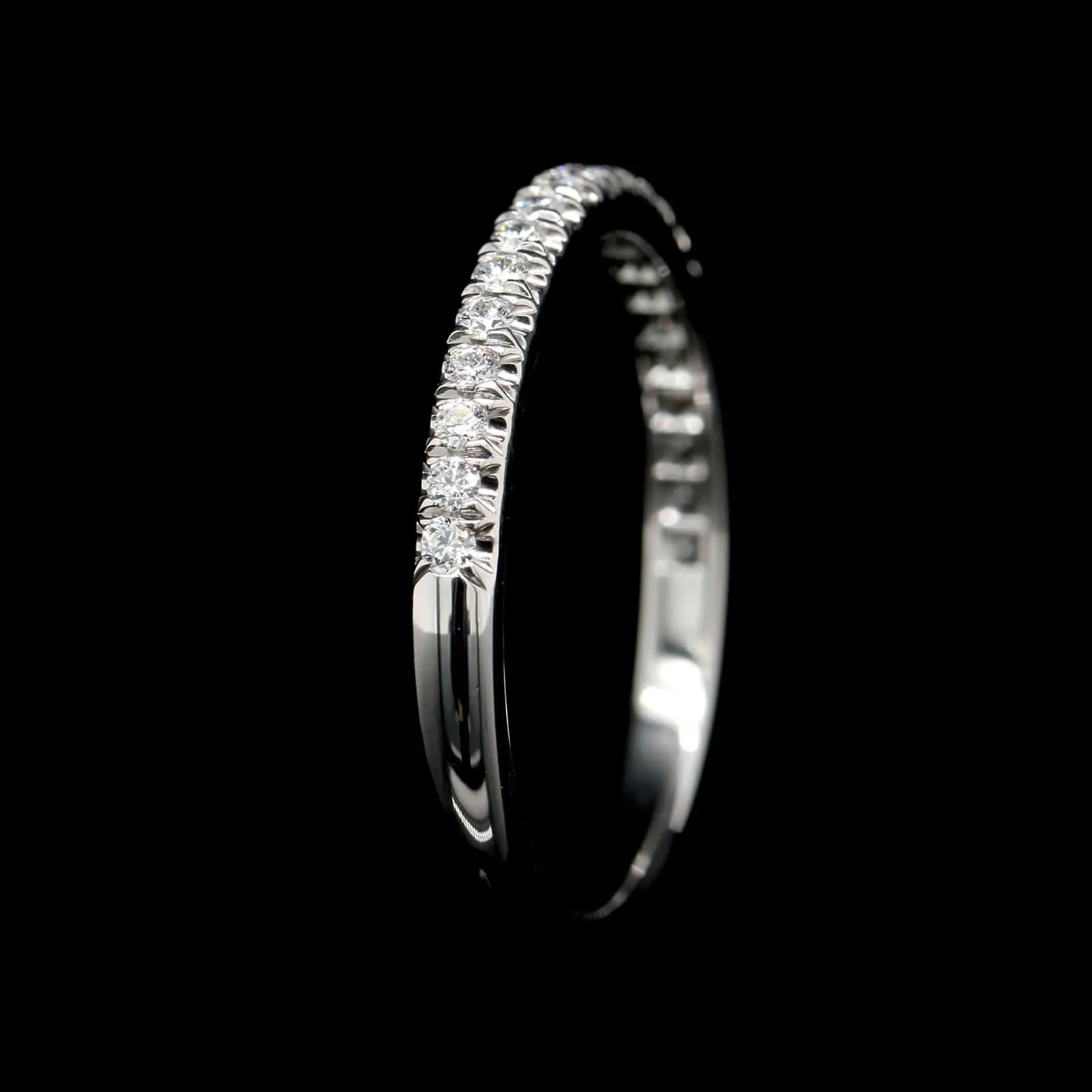 Tiffany & Co. Platinum Estate Diamond Halfway Band