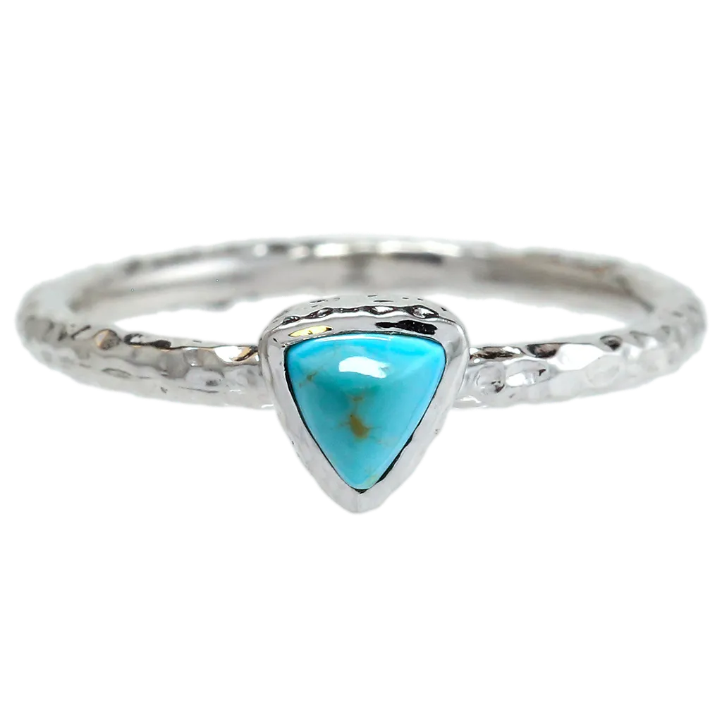 Turquoise Trilliant Ring