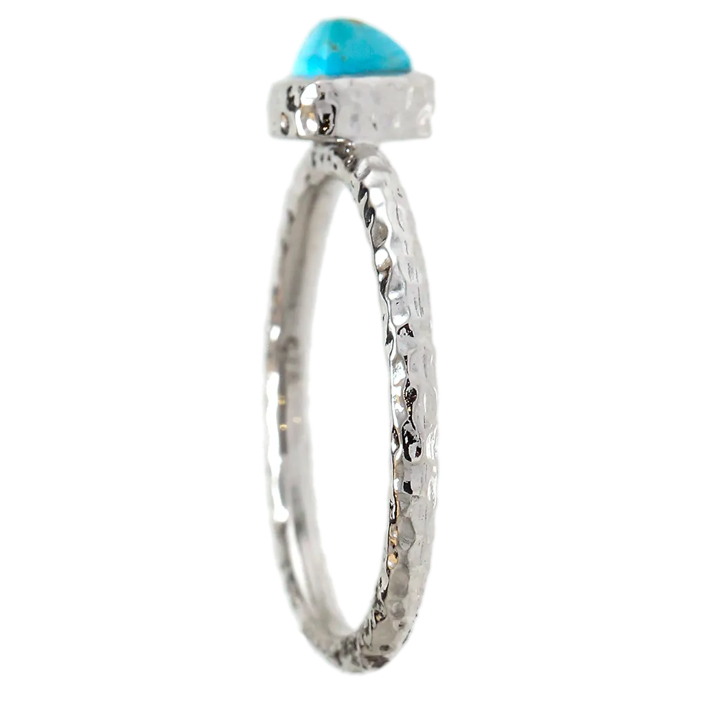 Turquoise Trilliant Ring