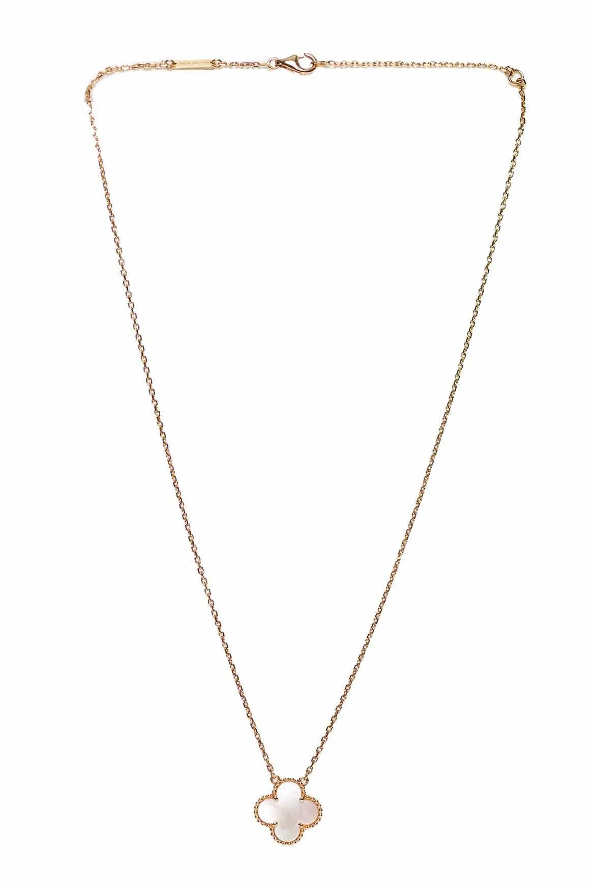 Van Cleef & Arpels Vintage Alhambra 18K Gold Necklace