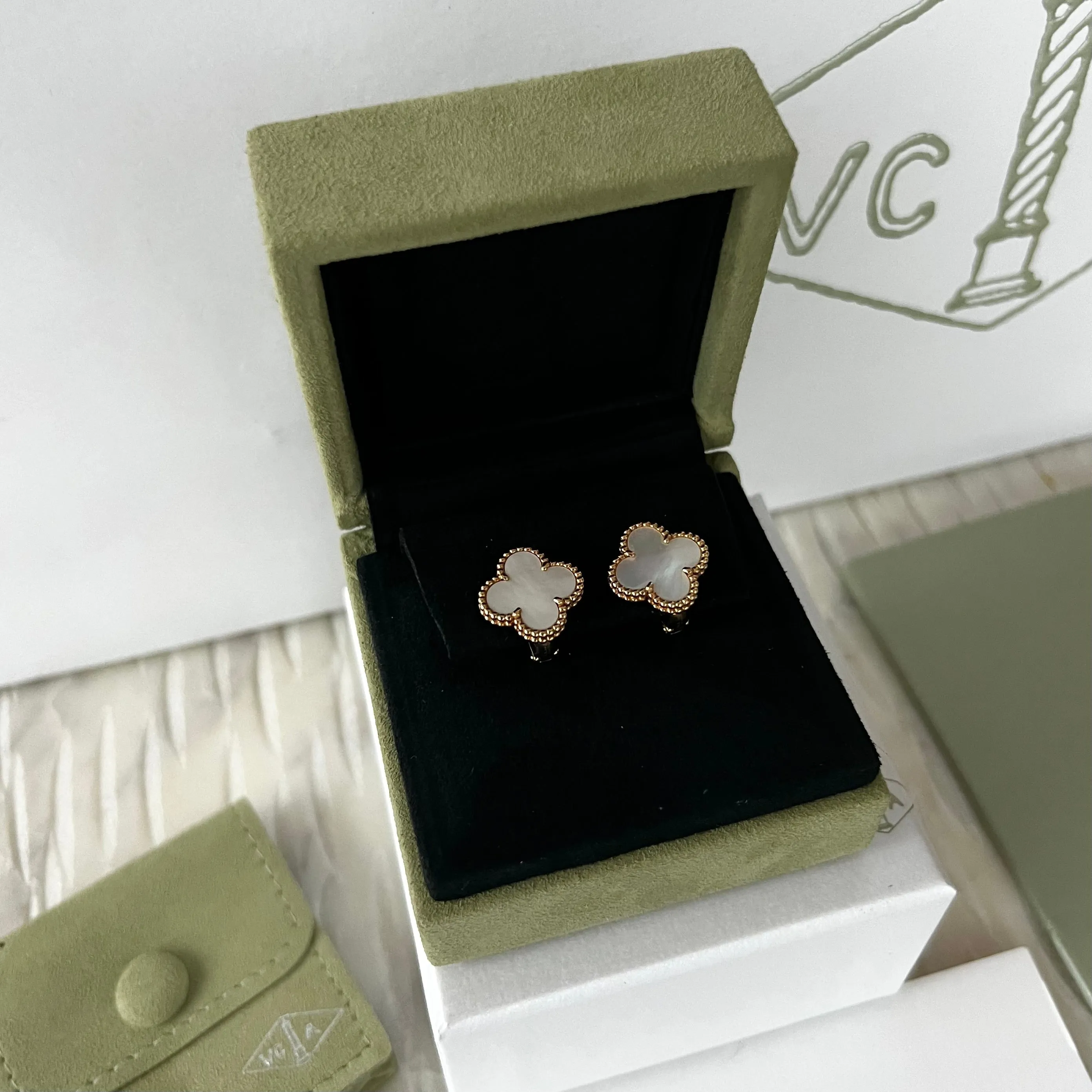 Van Cleef And Arpels Vintage Alhambra Earrings