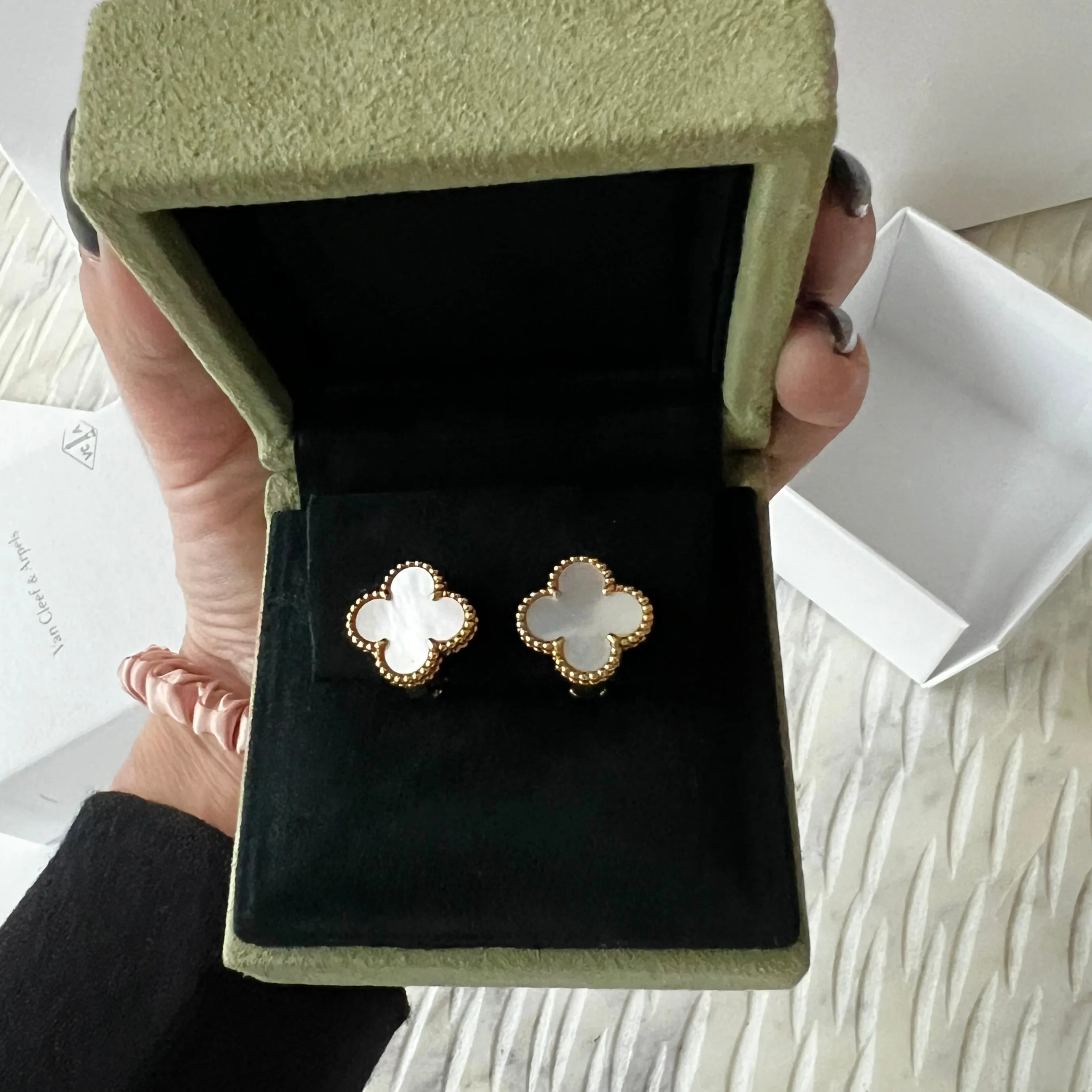 Van Cleef And Arpels Vintage Alhambra Earrings