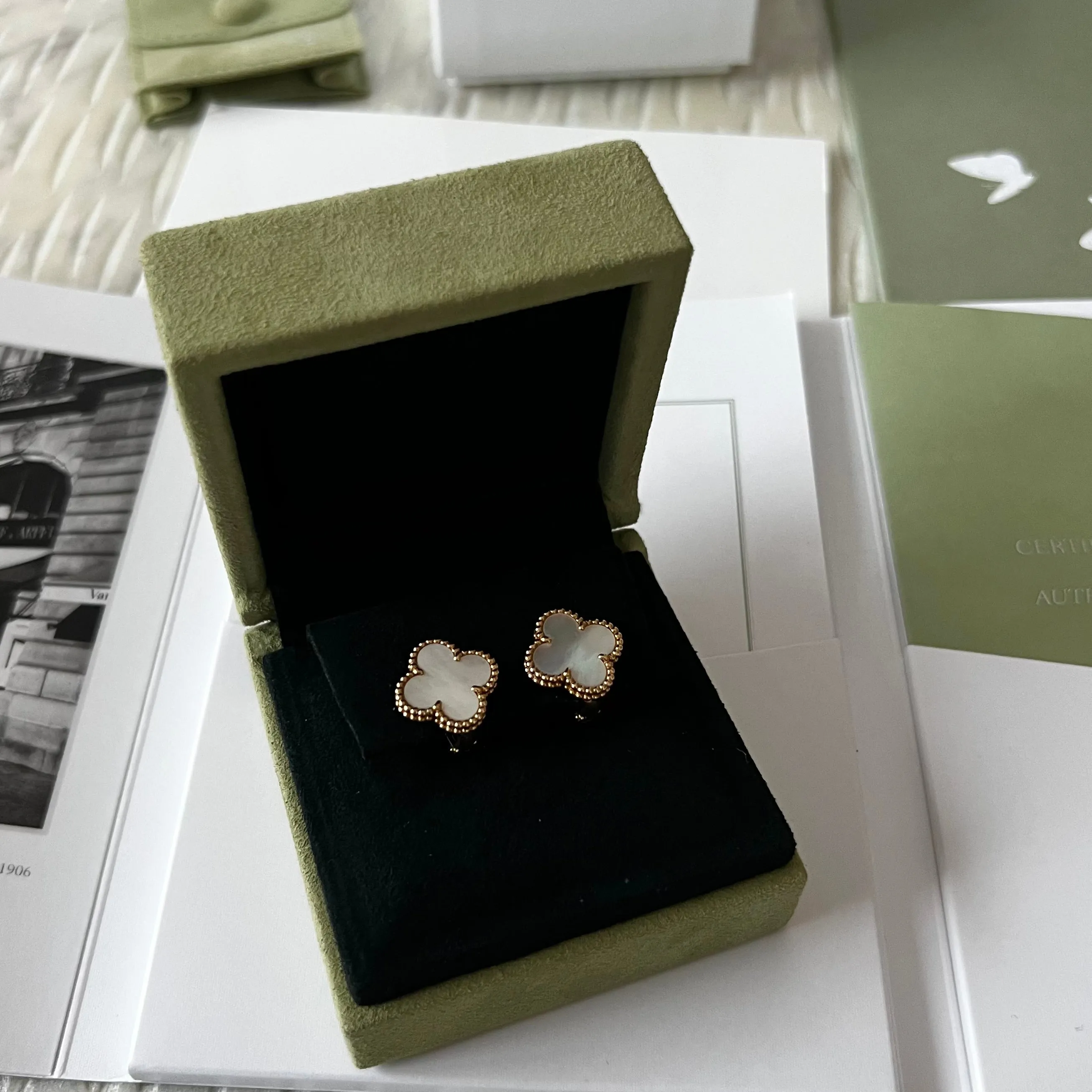 Van Cleef And Arpels Vintage Alhambra Earrings