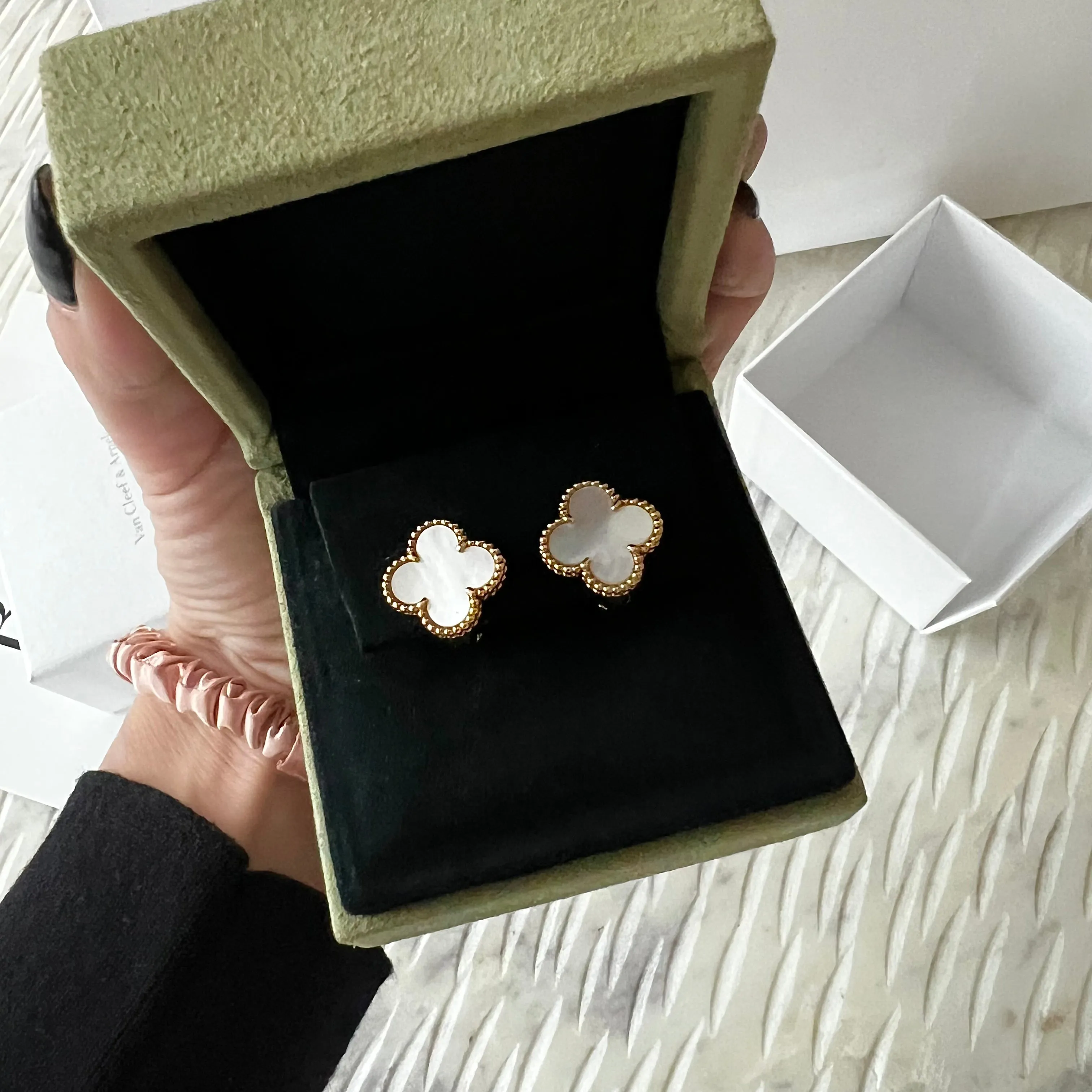 Van Cleef And Arpels Vintage Alhambra Earrings