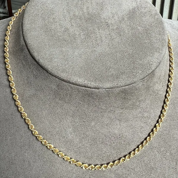 Vintage Rope Chain Necklace