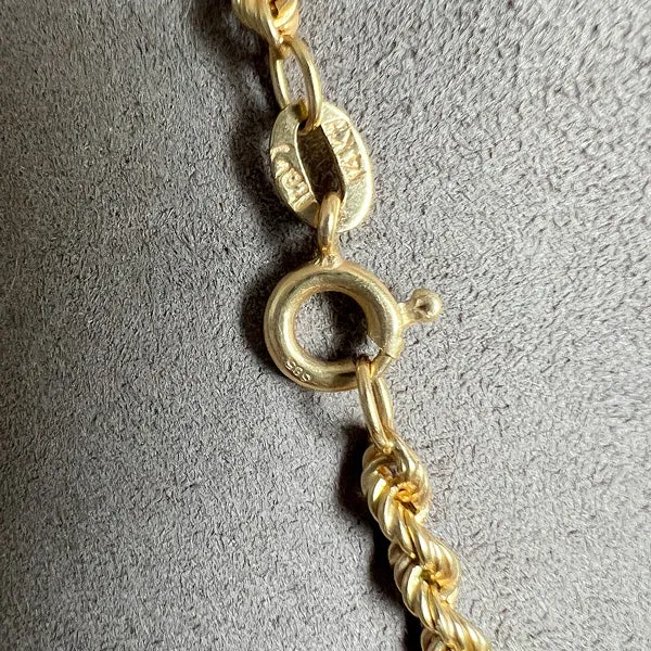 Vintage Rope Chain Necklace