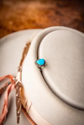 Vintage Sterling Silver and Turquoise Southwest Ring