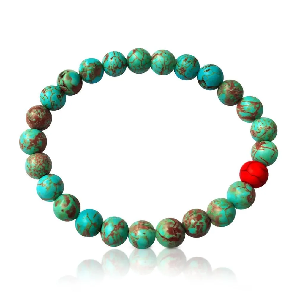 Wanderlust Turquoise Howlite Mala Bracelet