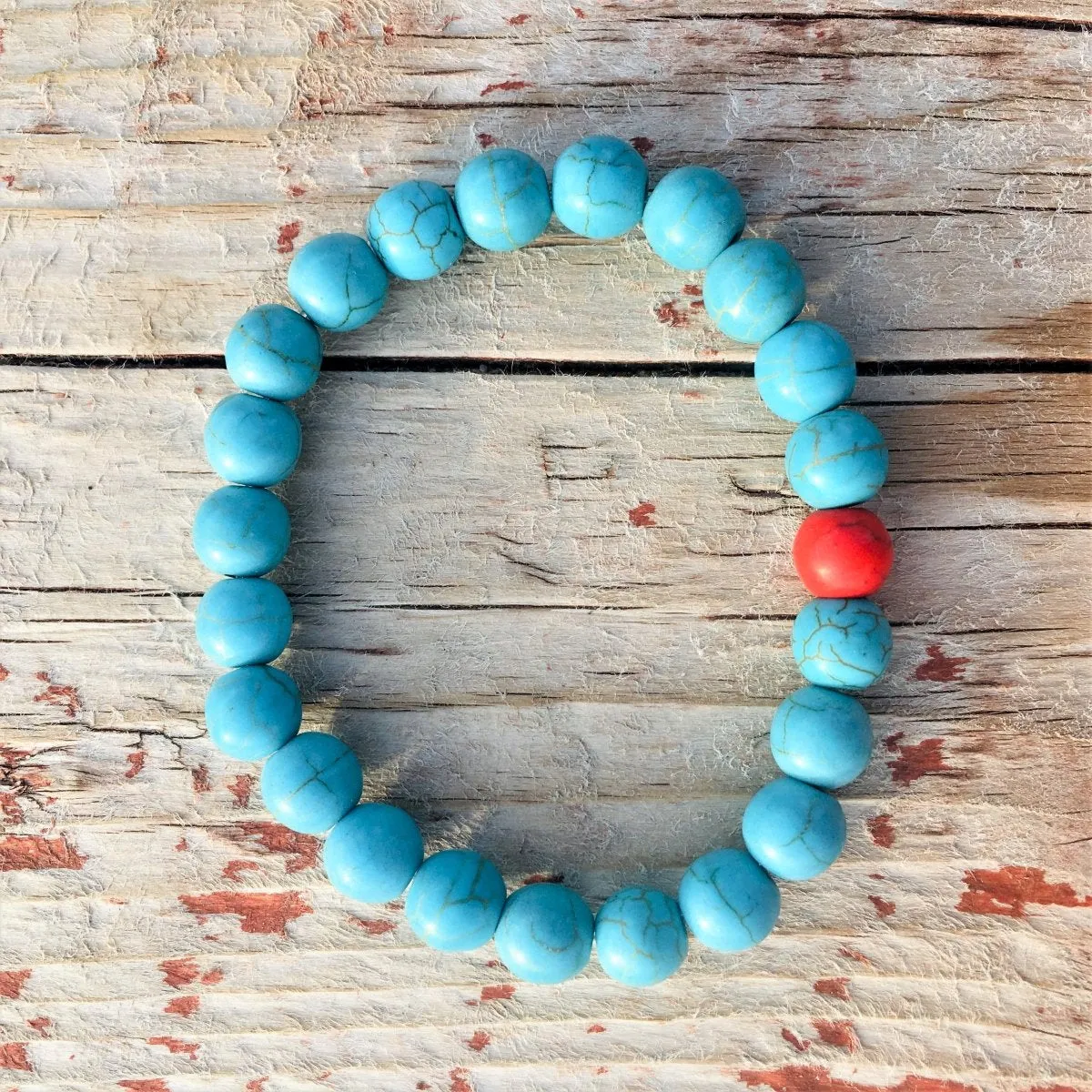 Wanderlust Turquoise Howlite Mala Bracelet