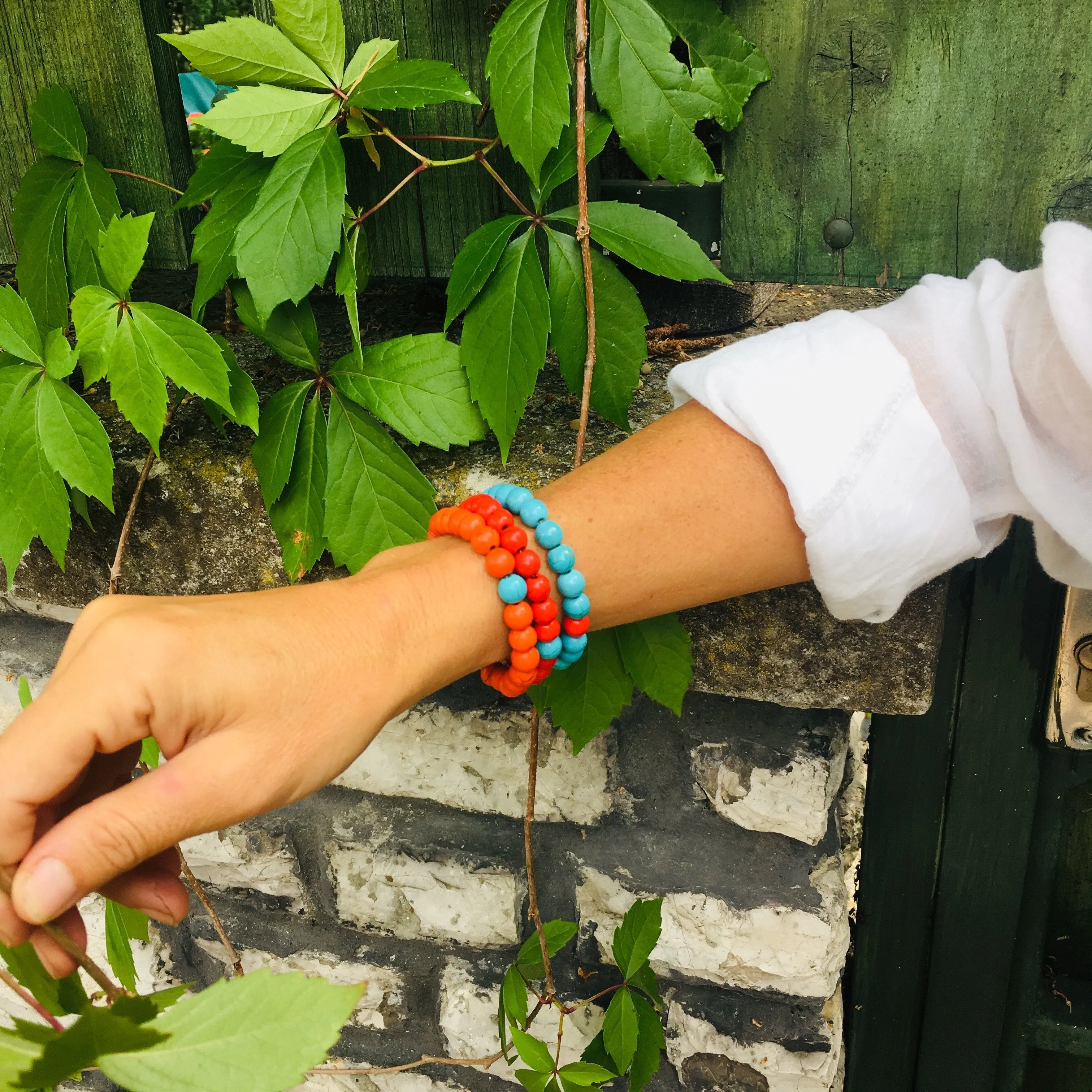 Wanderlust Turquoise Howlite Mala Bracelet