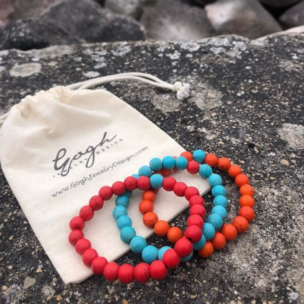 Wanderlust Turquoise Howlite Mala Bracelet