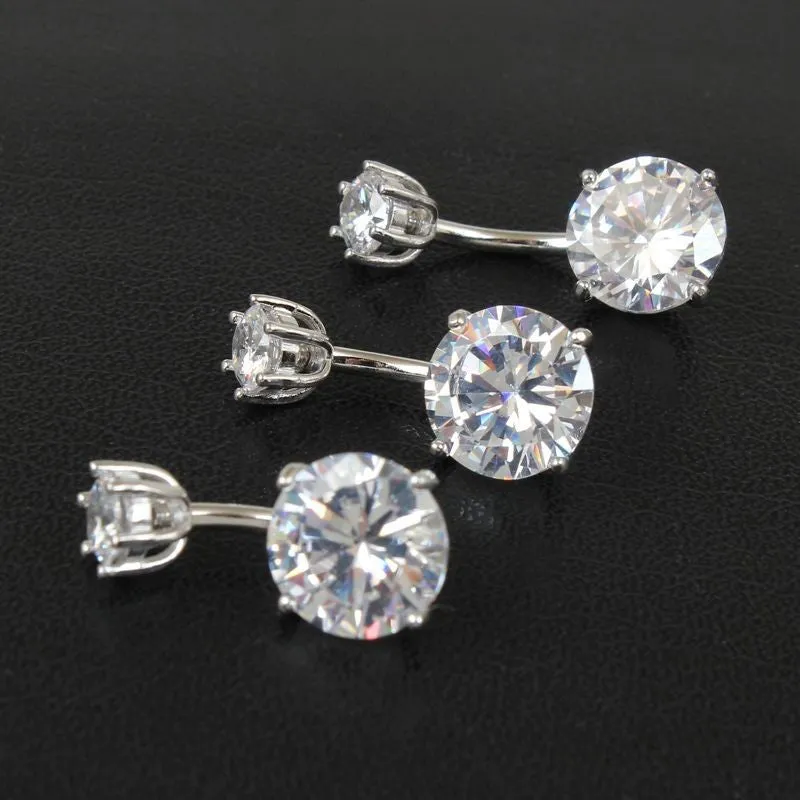 Zircon Clear Stone Navel Body Piercing For Women